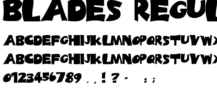 Blades Regular font